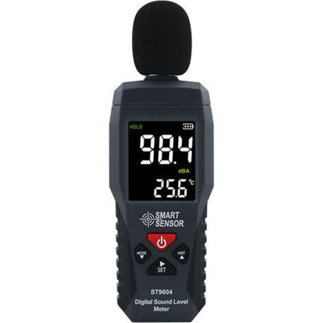 Sonomètre Enregistreur de niveau sonore Testeur de bruit Audio numérique Sonomètre Plage de mesure 30-130dB Lot de 1 (1/4)