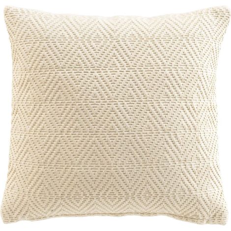 Housse de Coussin Jacquard "Sylvia" 40x40cm Naturel