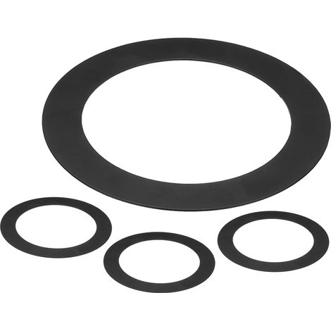 Recessed Spotlight Rings ID 2.99" x OD 4.72", 4 Pieces Metal Recessed Spotlight Rings for Ceiling Recessed Spotlights, LED Light, Black (1/5)