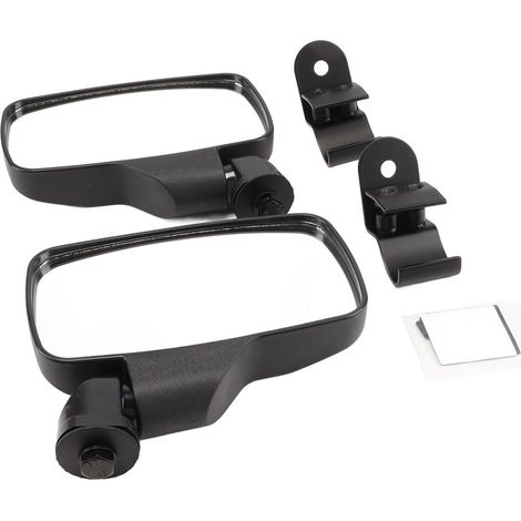 2 pièces rétroviseurs latéraux UTV visibilité améliorée miroir convexe résistant aux chocs HD ATV vue remplacement pour Polaris Ranger 1000 XP 900 (1/2)