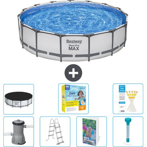 Bestway Piscina Bestway Steel Pro MAX Rotonda - 457x122 cm - 8-pezzi  S532 (1/4)