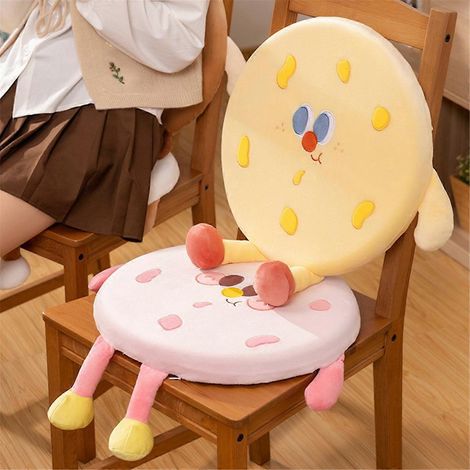 Realistisches, lebensmittelförmiges Sitzkissen, Plüsch-Accessoire-Geschenk, braun (wie abgebildet) (1/5)
