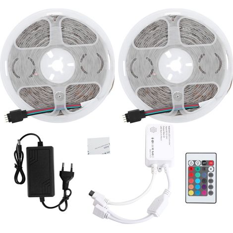Ruban LED RGB Intelligent Contrôle WIFI, Bande Lumineuse Étanche 2835 pour Chambre, Alimentation EU 100‑240V (1/5)
