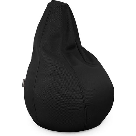 Pouf Poire Respirant 3D Noir Happers XL Noir (1/2)