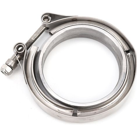 Kit de 2 brides de fixation en acier inoxydable pour tuyau d'échappement turbo de 3 pouces (1/5)