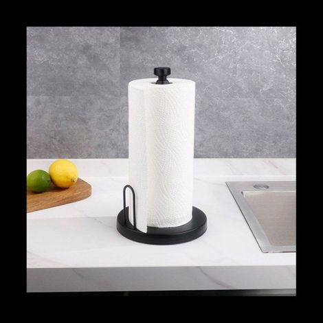 Porte-Serviettes En Papier - Acier Inoxydable + ABS - Pour Cuisine Salle De Bain Bureau Barbecue - 1 Pièce (1/5)