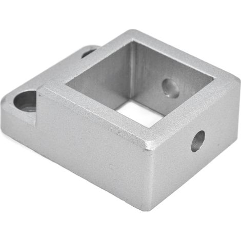 Équerres de fixation en aluminium 4040, connecteur d'angle unidirectionnel à base fixe, bride de montage pour profilés, lot de 4 pièces, robuste et précis. (1/5)