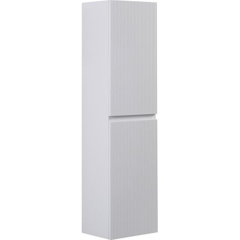 Badezimmerschrank Thermis 40 x 30 x 150 cm – Weiß – Hängender Ho