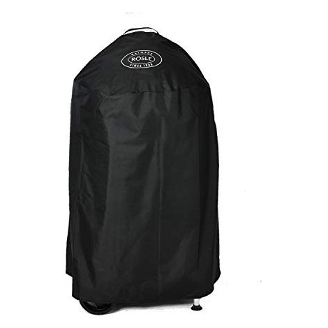 RÖSLE copertura per barbecue a carbonella Smoker No.1 F50/F50-S, custodia protettiva in 100% poliestere, con pratica chiusura in velcro per il fissaggio, impermeabile (1/4)