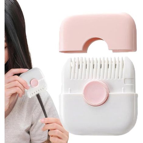 Tondeuse à pointes fourchues - Tondeuse 2 en 1 - Appareil de coiffure - Pour cheveux - Pour hommes et femmes - Mini - Portable - Rose (1/5)