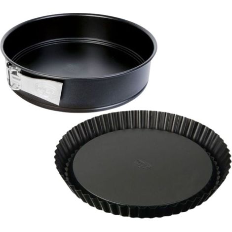 Duo Moule à tarte renversée 28 cm et Moule à manqué à charnière 26 cm Dr.Oetker Tradition (1/5)