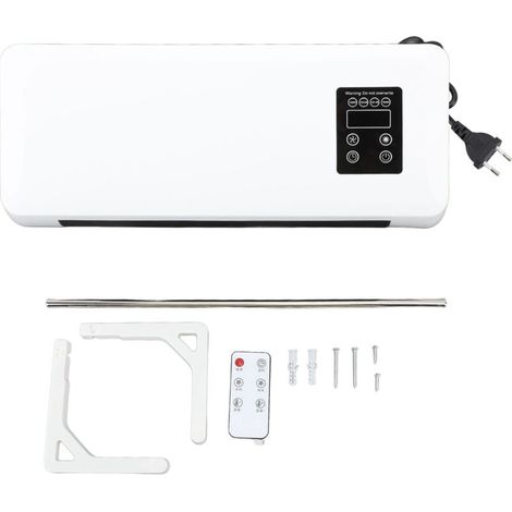 1500-W-Wandheizkörper, schnelles Heizen und Kühlen, mit Fernbedienung, Handtuchwärmer, geeignet für Schlafzimmer und Badezimmer, EU-Stecker, 220 V (1/4)