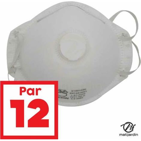 Masques protection anti-poussière FFP1. x12 (1/2)