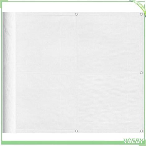Paravent de balcon - FAFEICY - 4000096 - Blanc - 90 x 800 cm - 100% polyester Oxford (revêtement PU) (1/5)