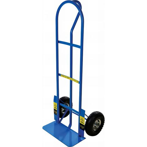 Silverline – Diable de transport 250 kg – Châssis en acier tubulaire – Roues pneumatiques tout terrain – Manutention facile et sécurisée