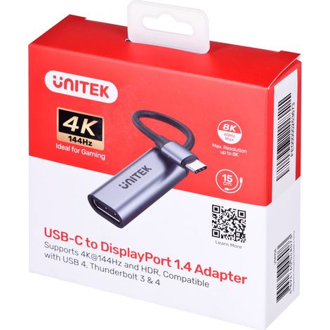Unitek adattatore usb-c - displayport 1.4 8k 60hz (1/5)