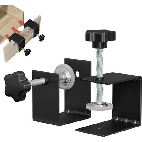 Lot De 2 Pinces C Pour Tiroirs Installation Avant Et Aides Travail Du Bois (1/4)