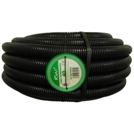 Tubo corrugato 40mm 25 metri  Tubazione corrugata con certificato AENOR per la conduzione di cavi elettrici