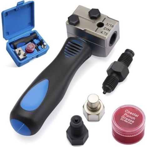 Herramienta de avellanado doble para tuberías de freno DIN, universales de 4,75 mm (3/16") (1/5)