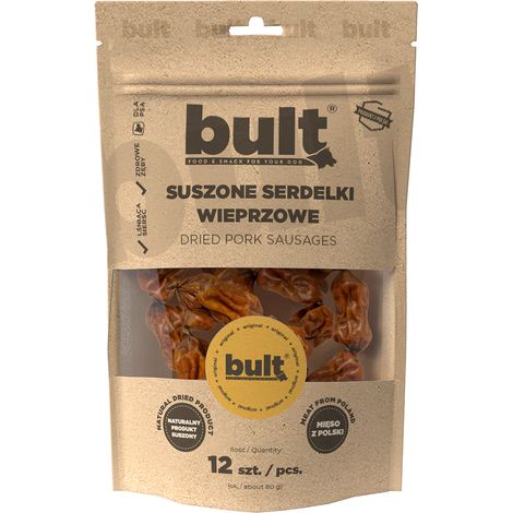 FRIANDISES AU GOÛT NATUREL POUR CHIENS SAUCE PORC BULT 12 pcs. (1/2)