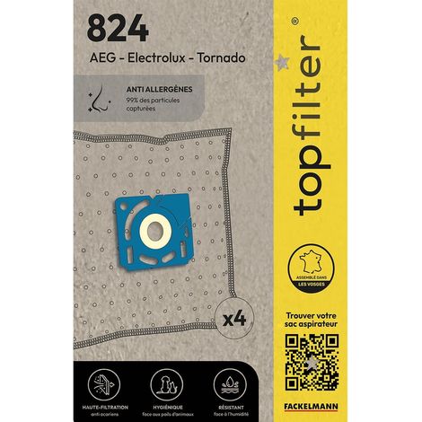 Lot de 4 Sacs Aspirateur Compatibles Electrolux et Tornado (1/5)