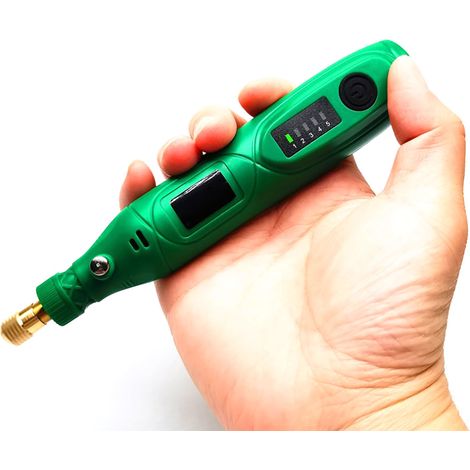 Mini outil rotatif sans fil à 5 vitesses, moteur en cuivre rechargeable, boîtier en plastique, ensemble d'outils de ponçage pour le meulage (1/5)