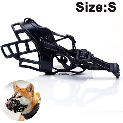 Muselière pour chien, muselière panier respirante en silicone pour chiens de petite, moyenne et grande taille, anti-aboiements et anti-mâchouillage, empêche les chiens de mordre, d'aboyer et de mâcher