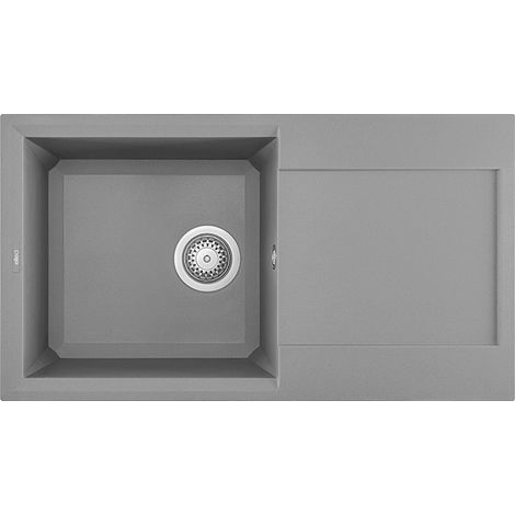 Lavello Elleci Incasso 1 vasca 78x43,5 Easy 290 Granitek Grigio Cemento LGY29048 (1/3)