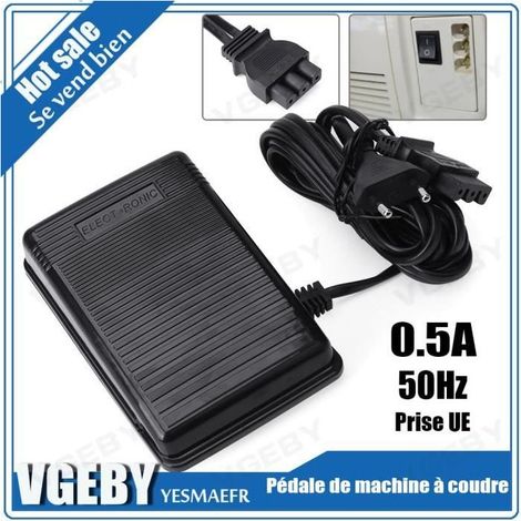 Pédale de machine à coudre - Singer - Noir - Contrôleur de pied 1pc (1/4)