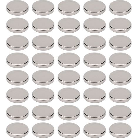40 aimants en néodyme à vendre, aimants puissants pour l'artisanat, la science, le bricolage et les aimants de réfrigérateur, aimants ronds adaptés à de multiples usages. (1/5)