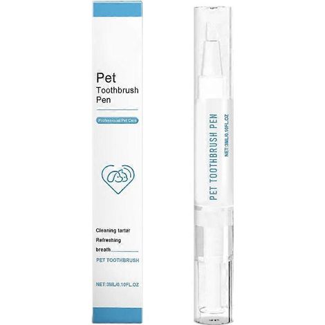 Stylo nettoyant pour dents de chien 3 ml, usage quotidien, brosse à dents pour chien, nettoyant pour les soins dentaires (1/4)