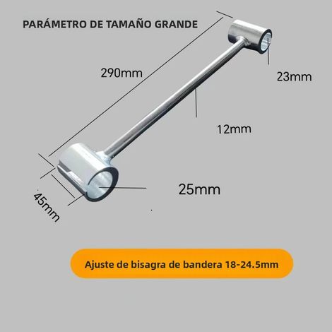 Clé réglable pour joint de porte (18-24,5 mm), outil de réparation de joint de porte, en acier inoxydable. (1/5)