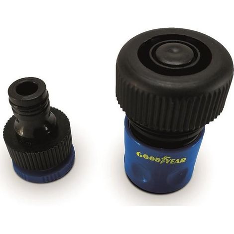 Kit 2 raccordi tubo acqua irrigazione maschio femmina 3/4" Goodyear gy10047