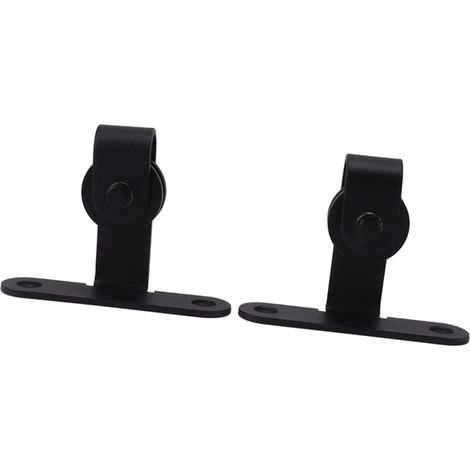 Kit de quincaillerie pour porte de grange, mini-rail coulissant ultra silencieux et robuste, pour placard (1/5)