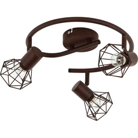 Geometrischer Spot Rostbraun Metall Retro Design MIA