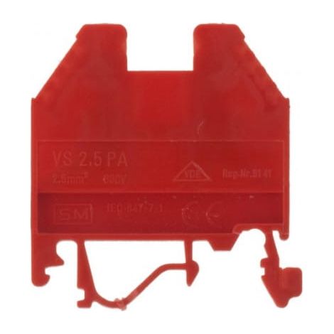Gewindeschienenverbinder 2,5 mm² rot VS 2,5 PA+ 003901002