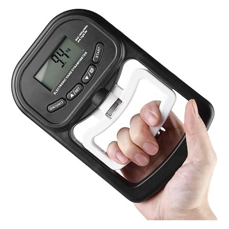 Digital Dynamometer 180kg Electronic Measuring Device LED Display Intelligent Sensitive USB Drive Black (1/5)
