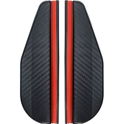 (2 pièces en fibre de carbone) 2 pare-soleil en fibre de carbone pour rétroviseur de voiture, protection anti-pluie, vision claire, compatible avec les accessoires de rétroviseurs de voiture. (1/5)