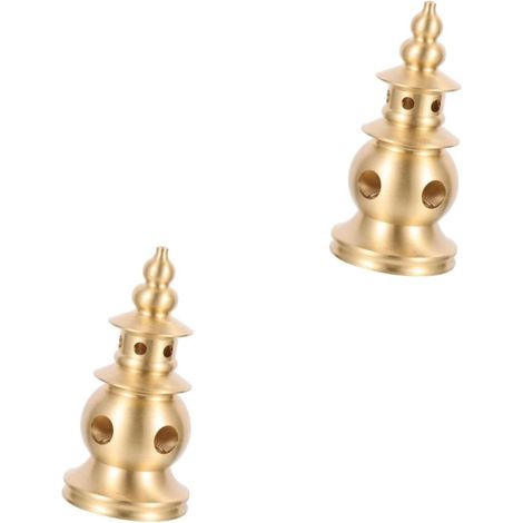 2 Pièces Vase Brûleur De Tour D' Porte- en Fer Brûleur De Parfum Cendrier D' Porte- en Métal Poêle à Bureau Cuivre D' en Fer Mur (1/5)