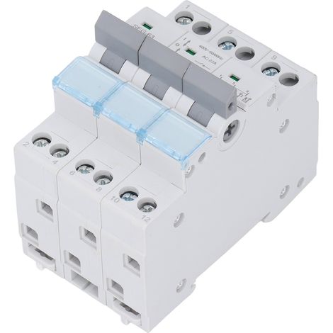 Interrupteur sectionneur CC pour panneaux solaires photovoltaïques, disjoncteur DIN triphasé 63 A 400 V, interrupteur sectionneur double alimentation (1/5)