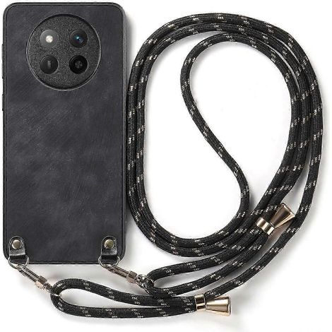 Étui compatible avec Honor Magic7 Lite 5G/X9c 5G, en cuir texturé rétro, avec cordon de suspension. (1/5)