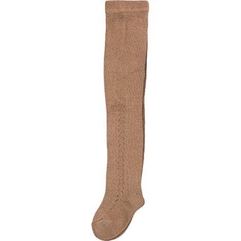 Baby-Leggings mit Lochmuster, bequem, aus weicher Baumwolle, warm, atmungsaktiv, elastischer Bund, Khaki, für Frühling/Sommer, Größe M (ca. 1-3 Jahre alt) (1/5)
