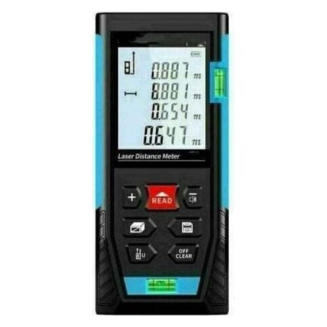Télémètre Laser 50m, Metre Laser, Calcule Distance Surface Volume, Fonction Pythagore, Stocker 99 données, Fonction Muet, IP54 (1/4)