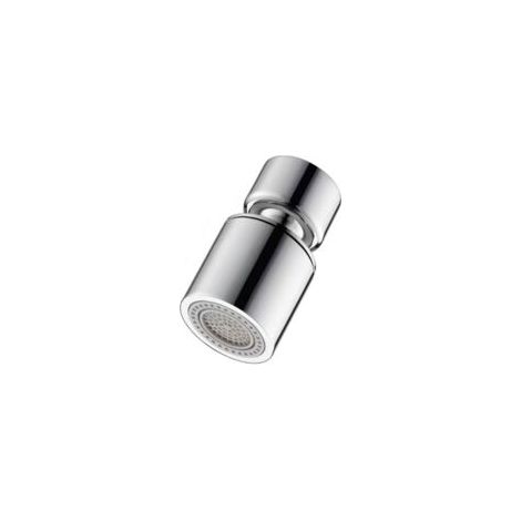 Tête de robinet flexible, fonction 360 degrés, fonction double aérateur d'eau, 2 types de jet, tête tamis, argent (1/4)