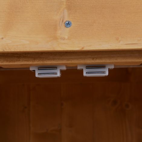 Armoire extérieure en bois massif, 2 portes, toit ouvrant, rangement outils jardin, 74x43x88 cm, abri compact