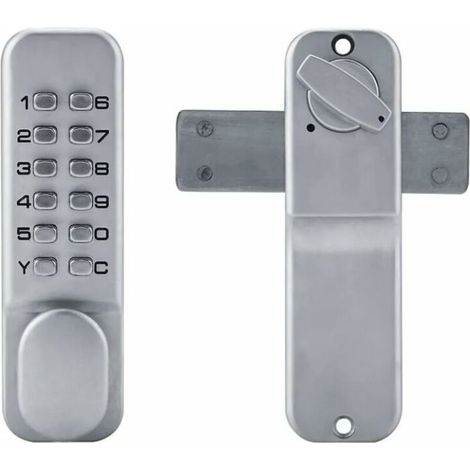 Serrure à code mécanique en alliage de zinc – Verrouillage de porte 10-65 mm – Capacité de code 1 à 11 chiffres – Installation facile (1/5)
