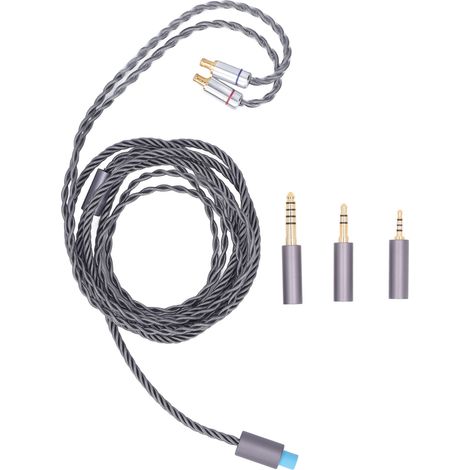 Ersatzkabel für A2DC-Kopfhörer mit 3,5-mm-, 2,5-mm- und 4,4-mm-Anschlüssen – Kompatibel mit ATH, CKS1100, E40, E50, E70 und LS300 – Länge: 1,2 m