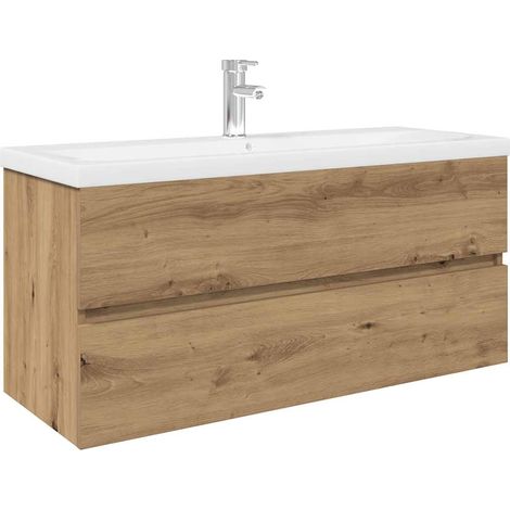 Maison Exclusive - Waschbeckenunterschrank mit Einbaubecken und W