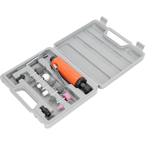Meuleuse pneumatique portable 1/4 po à poignée droite, kit de meuleuse pneumatique 22 000 tr/min (1/5)