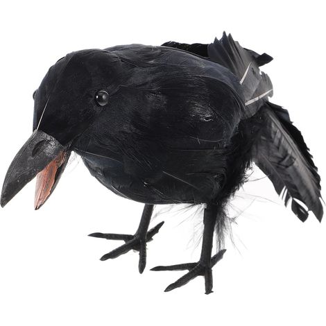 Schwarze Halloween aus Kunststoff realistisch mit